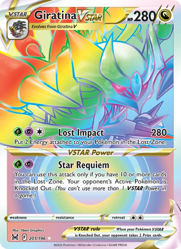 Giratina VSTAR — Lost Origin Alternate Art Secret Rare