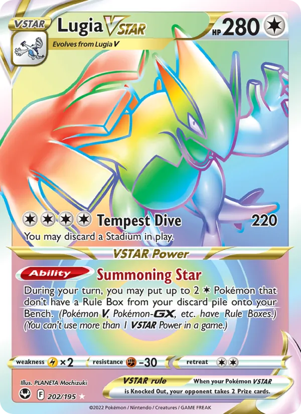 Lugia VSTAR — Silver Tempest Alternate Art Secret Rare