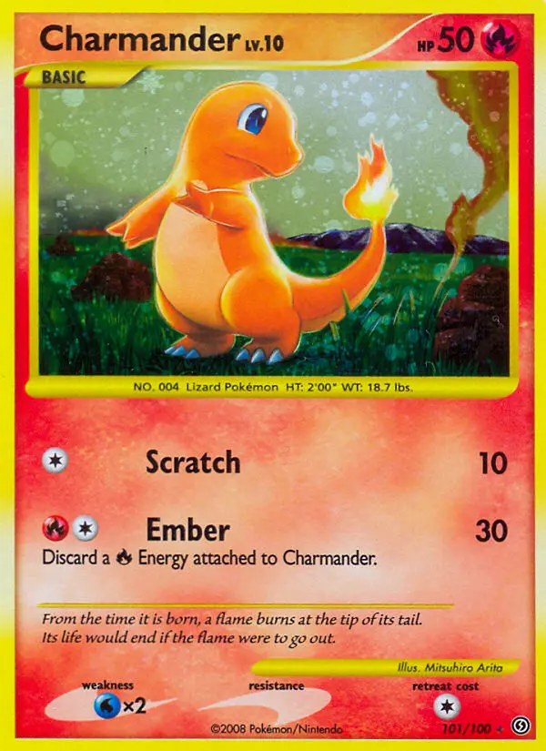 Charmander #101 — Diamond & Pearl Stormfront secret rare