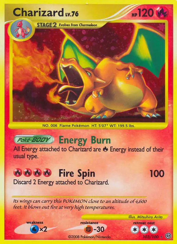 Charizard #103 — Diamond & Pearl Stormfront secret rare