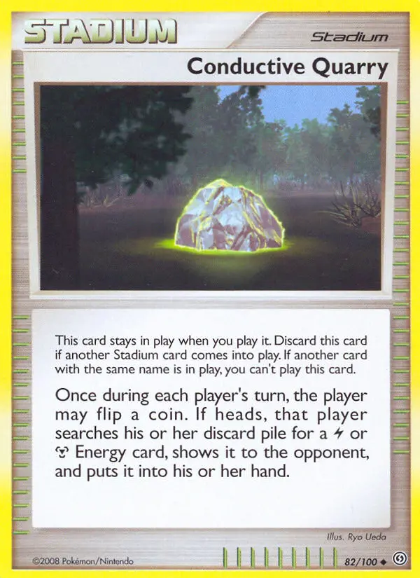 Conductive Quarry #82 — Stormfront reverse foil stadium
